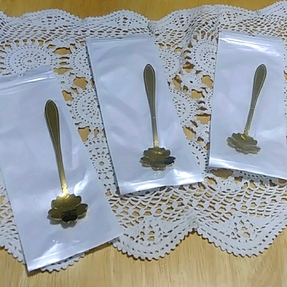 Demitasse Spoons - flower shape - Picture 1 of 3